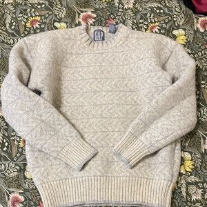 GAP Cream Crew Neck Sweater